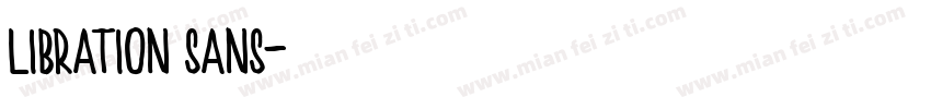 libration sans字体转换
